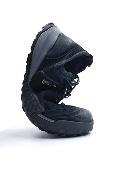 G25K537 Hafif ve Esnek Tasarım Hakiki Nubuk Deri Lastik Bağcıklı Erkek Siyah Günlük Ayakkabı fırsatları