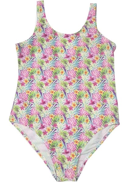 Kız Çocuk Çiçekli Mayo 5119