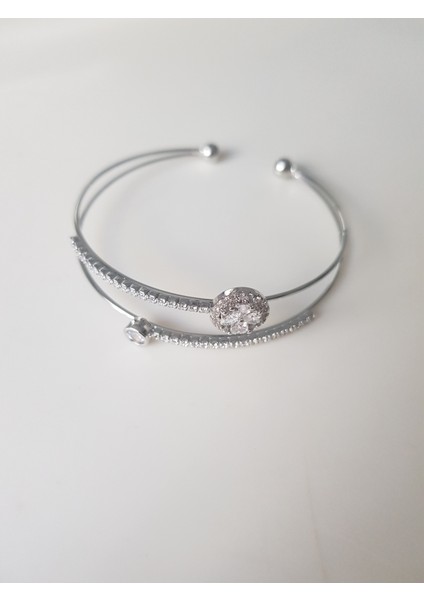 Zirkon Taşlı Çiçek Bileklik modelleri