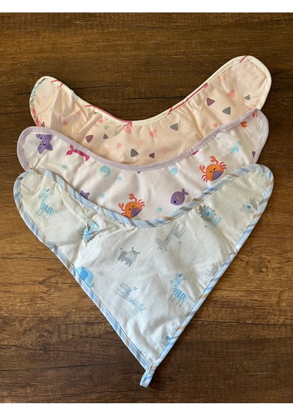 3 Adet Yenidoğan Kız Erkek Bebek Çocuk Önlük Mama Önlüğü indirimleri