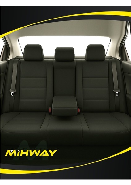 Skoda Octavia 2013-2017 Modeller Için Koltuk Kılıfı Ön Arka Tam Set Mihway Sumix Beyaz Serisi indirimleri