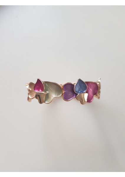 Karışık Pastel Renkli Kalp Bileklik