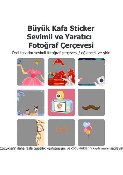 Çocuklar Için Dijital Eğlence Kamerası – Döner Lensli Selfie Özellikli modelleri