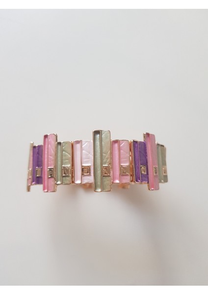 Karışık Pastel Renkli Uzunlu Kısalı Sütun Bileklik