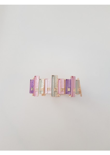 Karışık Pastel Renkli Uzunlu Kısalı Sütun Bileklik fırsatları