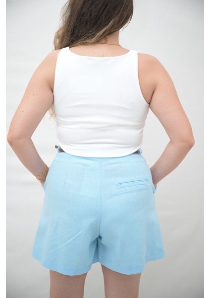 Keten Şehir Boy Şort modelleri