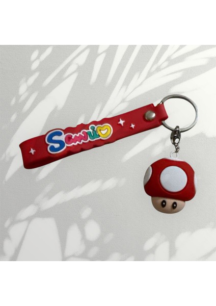 Süper Mario Temalı Sevimli Mantar Anahtarlık – Renkli Silikon Askılı anahtarlık fiyatları