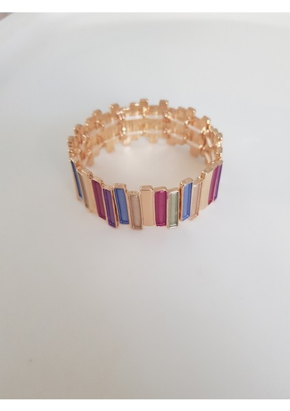 Karışık Renkli Uzunlu Kısalı Sütun Bileklik modelleri