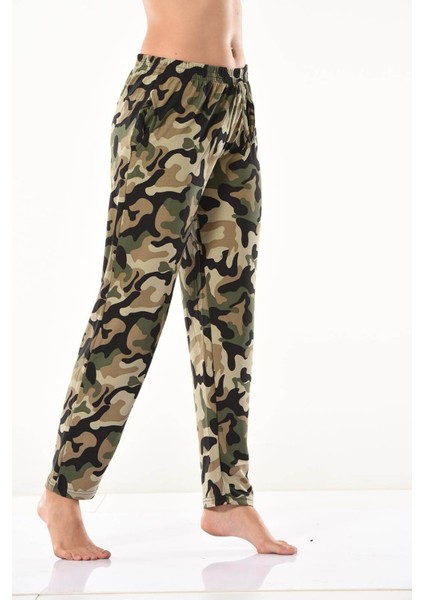 Derya Kurşun Kamuflaj Desenli Eşofman Altı 0573