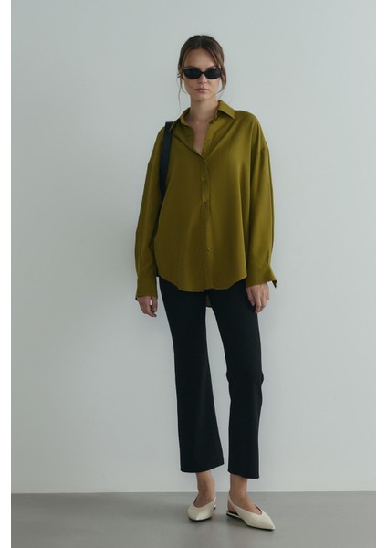 Yeşil Alessa Tensel Gömlek modelleri