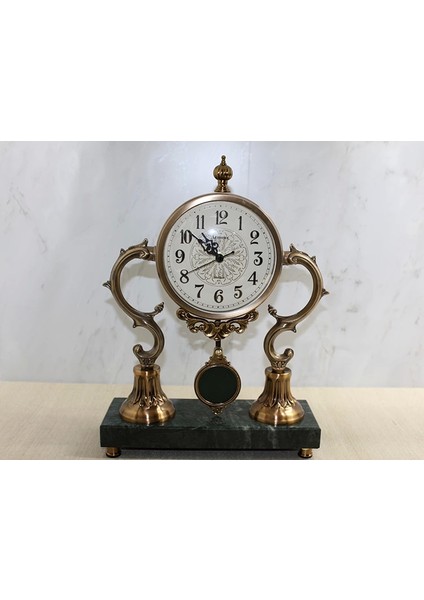 Altı Mermer Sarkaşlı Masa Üstü Saat ALK4321