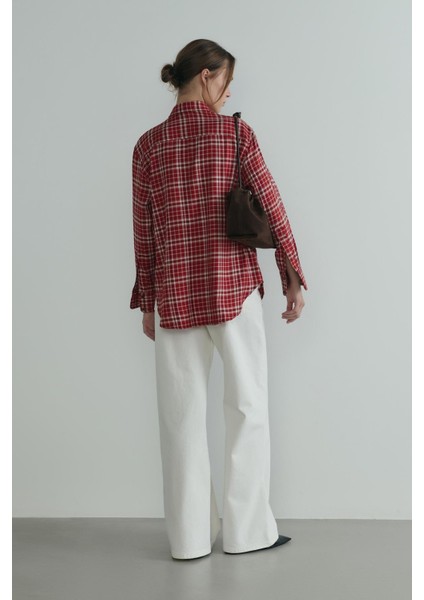 Kırmızı Slone Ekose Gömlek indirimleri