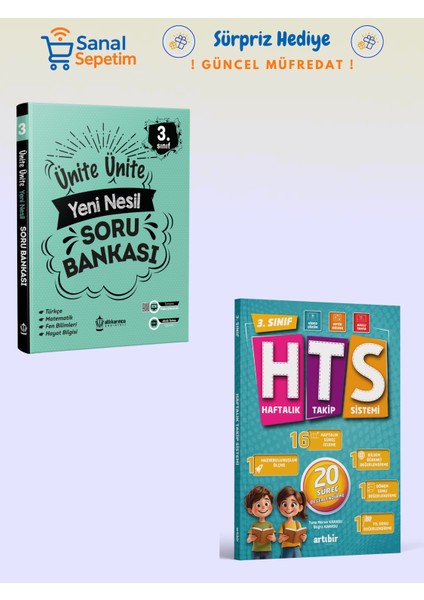 3. Sınıf Ünite Ünite Yeni Nesil + Haftalık Takip Sistemi (Hts) Soru Bankaları Set