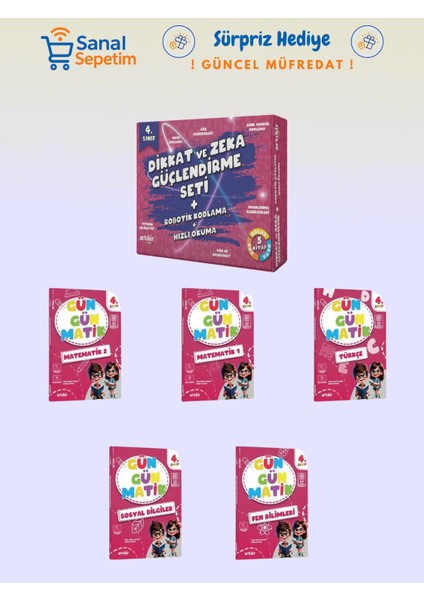 4. Sınıf Dikkat ve Zeka Güçlendirme Seti + Robotik Kodlama + Hızlı Okuma