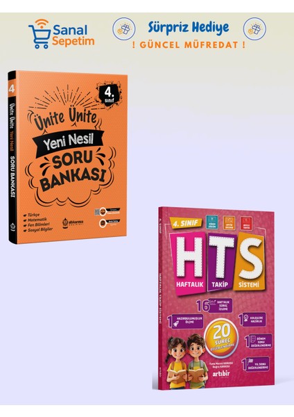 4. Sınıf Ünite Ünite Yeni Nesil + Haftalık Takip Sistemi (Hts) Soru Bankaları Set