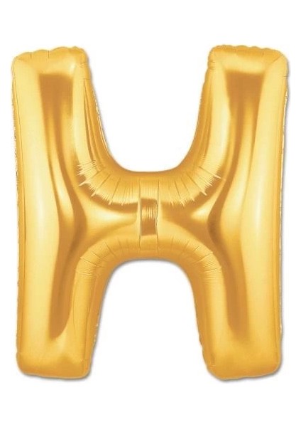 H Harf Folyo Balon Altın Renk 40 Inç
