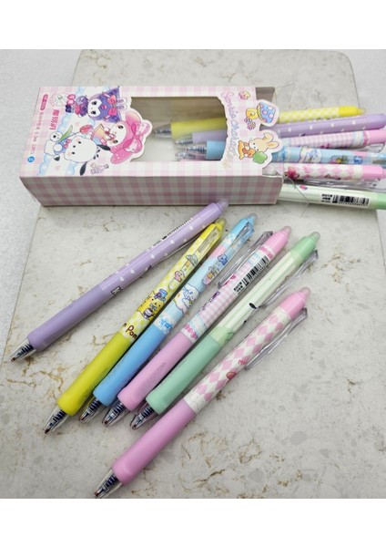 2 Adet Sanrio Kawaii Silinebilir Tükenmez Jel Kalem Okul Öncesi Sevimli Hediyelik Model Seçenekli fiyatları