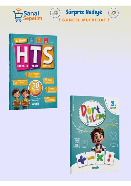 3. Sınıf Haftalık Takip Sistemi (Hts) + Dört Işlem Soru Bankaları Set