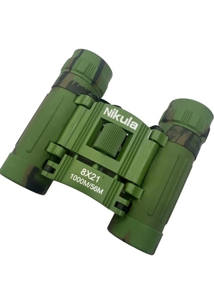 8X21 Dürbün Kamuflaj Av Dürbünü 56M/1000M Kauçuk Kaplama