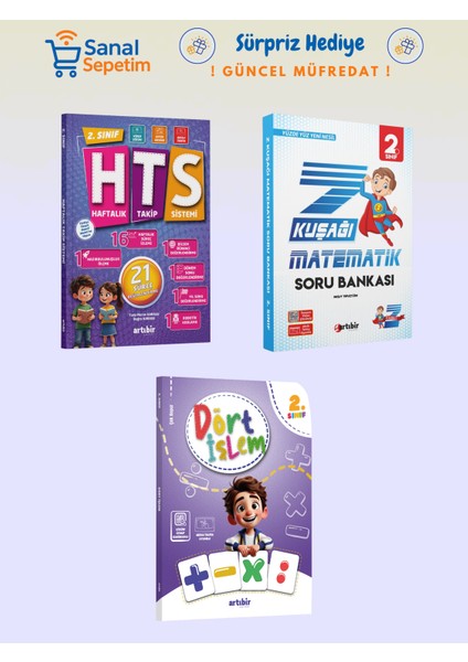 2. Sınıf Haftalık Takip Sistemi (Hts) + Z Kuşağı Matematik + Dört Işlem Soru Bankaları Set
