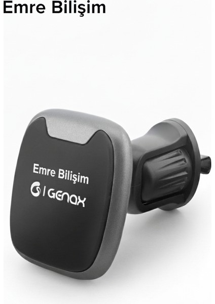 Mıknatıslı Araç Içi Telefon Tutucu Genax GNX301 Araç Içi Telefon Tutucu, Güçlü Eodyum Mıknatısları ve Kompakt Tasarımıyla