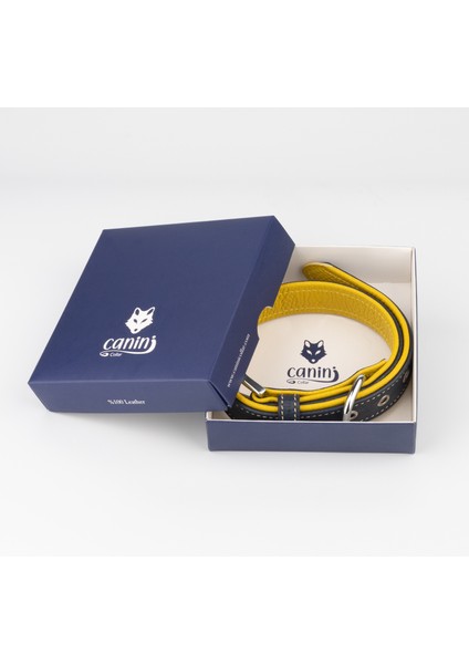 Canini Collar Hakiki Yağlı Deri Airtag Uyumlu Köpek Tasması – Dayanıklı, Konforlu ve Şık Tasarım, Airtag Bölmeli Gerçek Deriden Köpekler Için Tasma