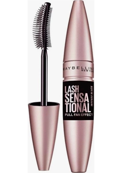 Maybelline New York Lash Sensational Yelpaze Etkili Intense Black Maskara - Ekstra Siyah