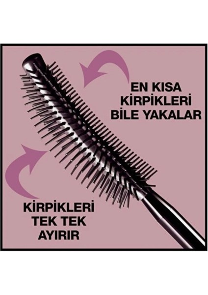 Maybelline New York Lash Sensational Yelpaze Etkili Intense Black Maskara - Ekstra Siyah modelleri