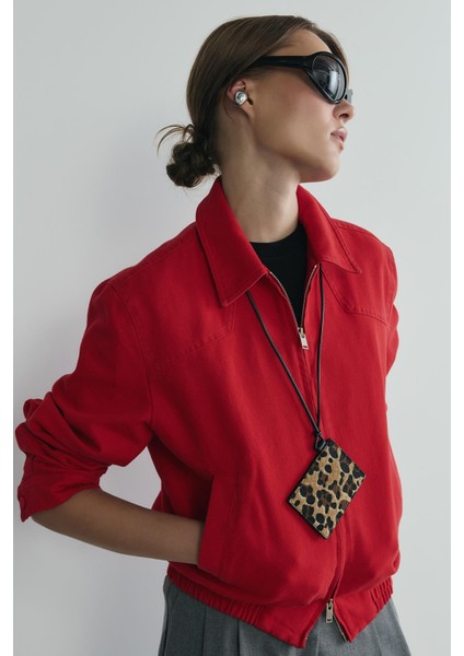 Kahverengi Lue Leopar Aynalı Kartlık