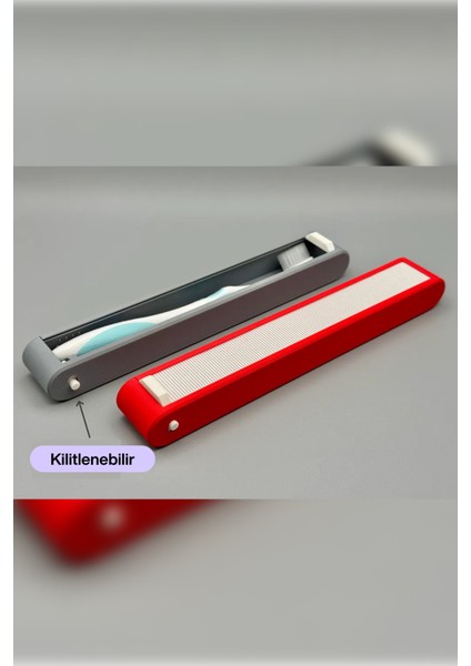 Kaydırmalı Kilitli Diş Fırçası Kutusu | Hijyenik Seyahat ve Banyo Saklama Kabı modelleri