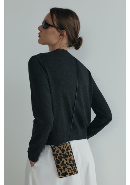 Kahverengi Mia Leopar Telefon Çantası modelleri