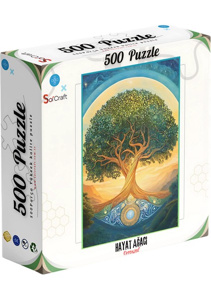 500 Parça Puzzle Doğanın Kalbi: Hayat Ağacı
