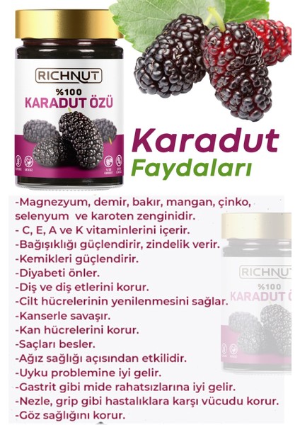 Taneli Karadut Özü ve Saf Fıstık Ezmesi Paketi fırsatları