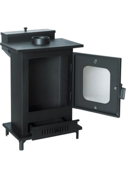 SOBA İMALATI ORTA ŞÖMİNE PELET VE ODUN SOBASI TEK CAMLI fiyatları
