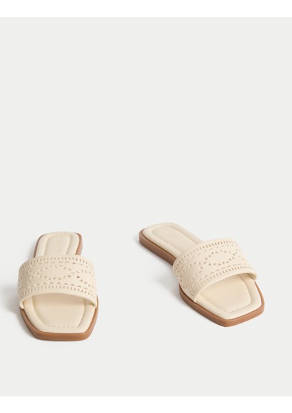 Lazer Kesim Düz Terlik modelleri