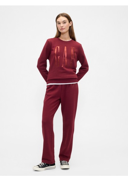 Kadın Tuğla Kırmızısı Gap Logo Eşofman Altı