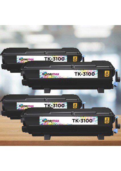 Kyocera Mita TK-3100 Muadil Toner 4'lü Paket / Ecosys M3040 / M3540 / FS-2100