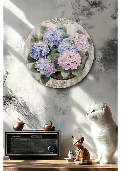 Ortanca Çiçek Desenli Uv Baskı Mdf Duvar Süsü – 33X33 cm & 20X20 cm DT150 fırsatları