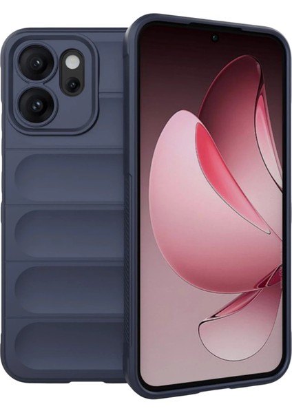 Oppo Reno 14F Kılıf Kasisli Içi Kadife Silikon Azn-Opimum