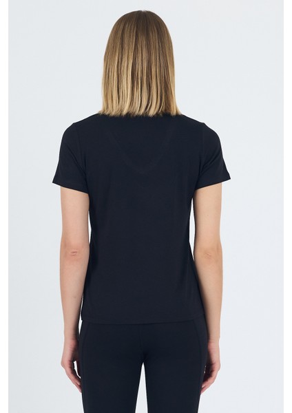 Victoria V Yaka Siyah Basic Bambu ve Organik Pamuk Kadın Tişört modelleri