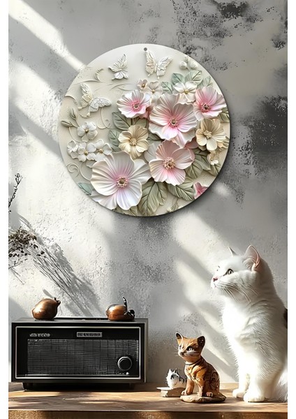 3D Çiçek ve Kelebek Desenli Uv Baskı Mdf Duvar Süsü – 33X33 cm & 20X20 cm DT158 fırsatları
