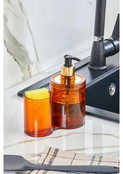 Tezgah Üstü Mutfak Organizeri Deterjanlık & Süngerlik - Bronz / Sünger Hediyeli fiyatları