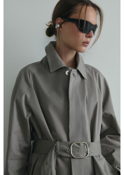 Taş Rue Gömlek Yaka Trençkot indirimleri