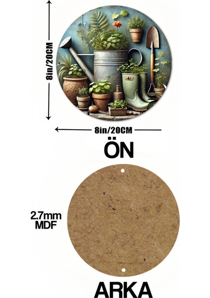 Evinize Doğallığın Huzurunu Getirin - Uv Baskılı Duvar Süsü – 33X33 cm & 20X20 cm DT167 indirimleri