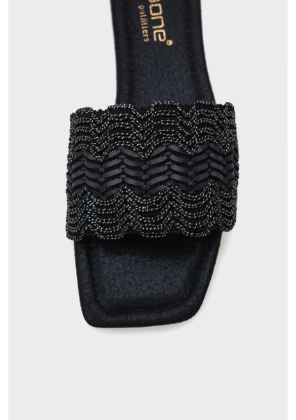 Katya Düz Topuklu Parlak Küt Burunlu Kadın Terlik modelleri