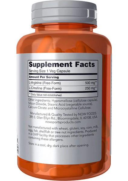 L-Arginine & L-Citrulline Arginin ve Sitrülin Muscle Maintenance Damar fiyatları