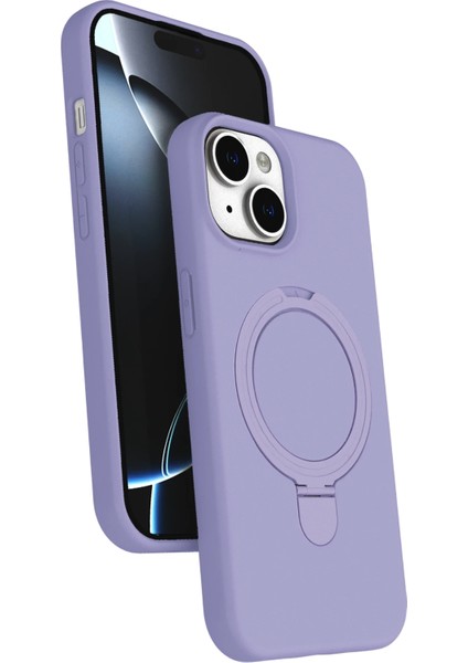 Apple iPhone 14 Kılıf Mgsafe Özellikli Standlı Kapak Azn-Regal