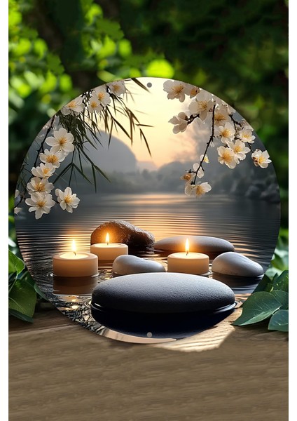 Zen & Spa Huzur Temalı Uv Baskı Mdf Duvar Süsü – 33X33 cm & 20X20 cm DT153