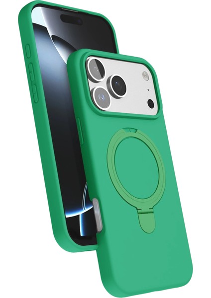 Apple iPhone 17 Pro Kılıf Mgsafe Özellikli Standlı Kapak Azn-Regal