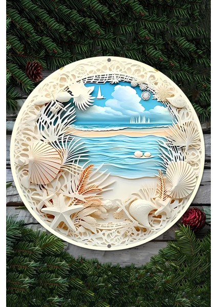 Deniz Manzaralı Uv Baskı Mdf Duvar Süsü – 33X33 cm & 20X20 cm DT159 fiyatları